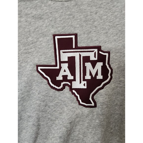 Adidas Vintage Crewneck Terry Sweatshirt Womens M Gray Stripes ATM Texas NEW - Picture 3 of 10